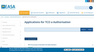 Applications for TCO a Authorisation | EASA