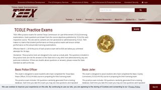 TEEX | TCOLE Practice Exams