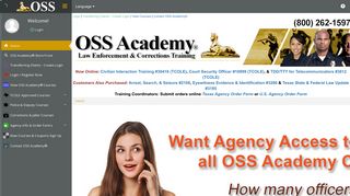 OSS Academy® | Online Law Enforcement, Corrections ...