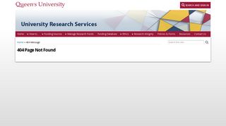 CORE | University Research Services - Queen's University