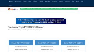 Server TCP VPN SGDO1 - Free VPN SGDO Server | TcpVPN.com