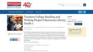 Teachers College Reading and Writing Project Classroom Library ...