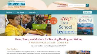 Units of Study Reading, Writing & Classroom Libraries by Lucy Calkins