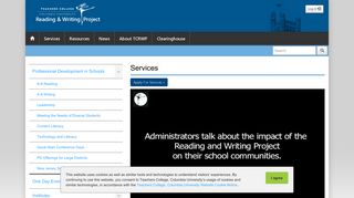 The Reading & Writing Project - Services