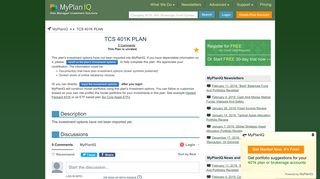TCS 401K PLAN | MyPlanIQ