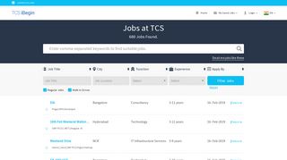 Jobs - TCS iBegin