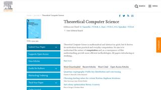 Theoretical Computer Science - Journal - Elsevier