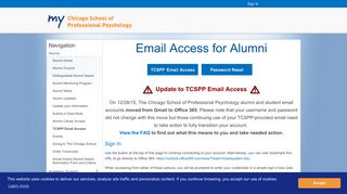 TCSPP Email Access | The Chicago School of Professional Psychology
