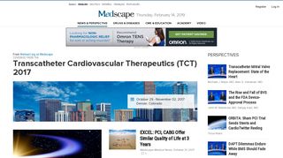 Transcatheter Cardiovascular Therapeutics (TCT) 2017 - Medscape