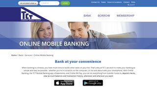 Online Mobile Banking - TCT FCU