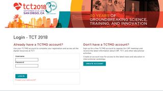 Login - TCT 2018 - CRF