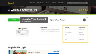 Welcome to Webmail.tctwest.net - MagicMail - Login