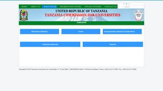 Admission - Tanzania Commission for Universities