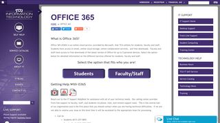 Office 365 - TCU Information Technology