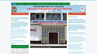 Tanzania Commission for Universities: Home