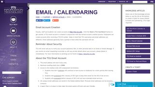 Email / Calendaring - TCU Information Technology