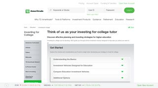 Saving for College | TD Ameritrade