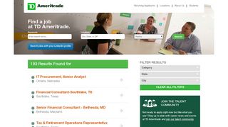 Search our Job Opportunities at TD Ameritrade - TD Ameritrade | Jobs