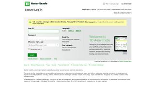 TD Ameritrade Login