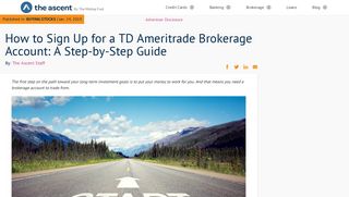 How to Sign Up for a TD Ameritrade Brokerage Account: A Step-by ...