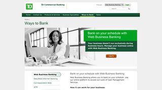 Web Business Online Banking | TD Commercial Banking