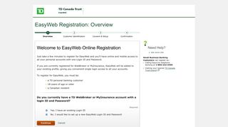 EasyWeb Registration: Overview
