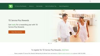 Welcome to TD Service Plus Rewards