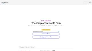 www.Tdchampionsrewards.com - Welcome to TD Champions Club - ca