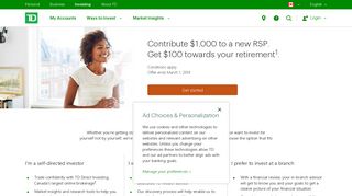 Investing Solutions at TD - TD Bank