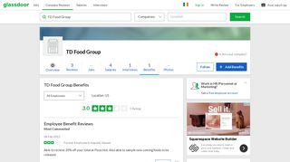 TD Food Group Employee Benefits and Perks | Glassdoor.ie