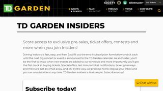 TD Garden Insiders | TD Garden