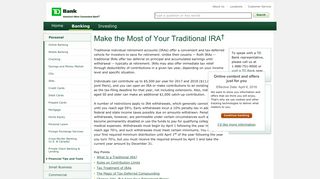 Learn How To Make The Most Of A Traditional IRA | TD Bank
