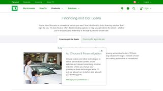 Financing & Car Loans - TD Canada Trust - TD Bank