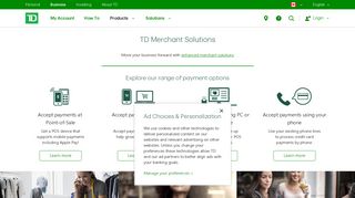 Merchant Payment Solutions - TD Canada Trust - TD Bank