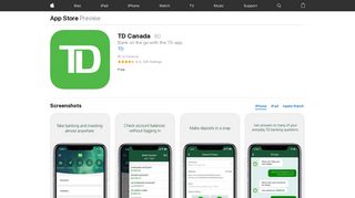TD Canada on the App Store - iTunes - Apple