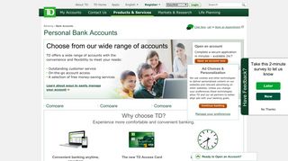Personal Bank Accounts - TD Canada Trust