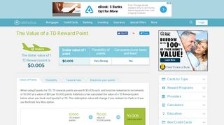The Value of a TD Reward Point - RateHub