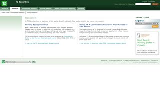 TD Securities - Research
