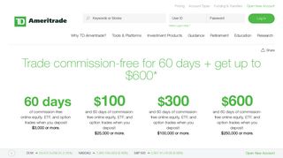 Trading Offers & Promotions | TD Ameritrade