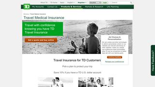 Travel Medical Insurance | TD Canada Trust