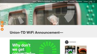 Union-TD WiFi Announcement— | Union
