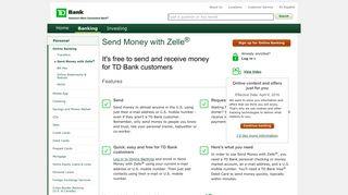 Send Money with Zelle - TD Bank
