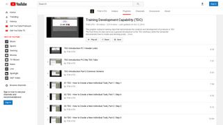 Training Development Capability (TDC) - YouTube