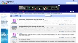 [netopia] Netopia 3347WGEU business dsl can't see the router int ...