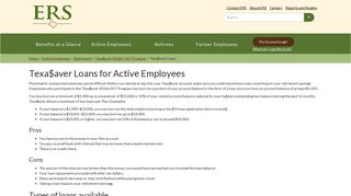 Texa$aver Loans | ERS
