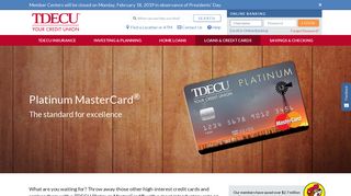 Platinum Mastercard | TDECU