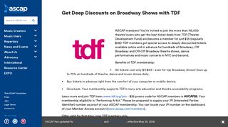 Get Deep Discounts on Broadway Shows with TDF - Ascap