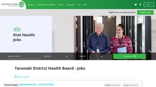Taranaki District Health Board - Jobs - Kiwi Health Jobs