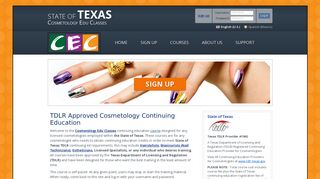 Cosmetology Continuing Education TDLR TEXAS | Credit Courses $18