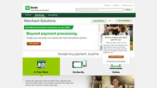 Merchant Services & Solutions for Small Businesses | TD Bank